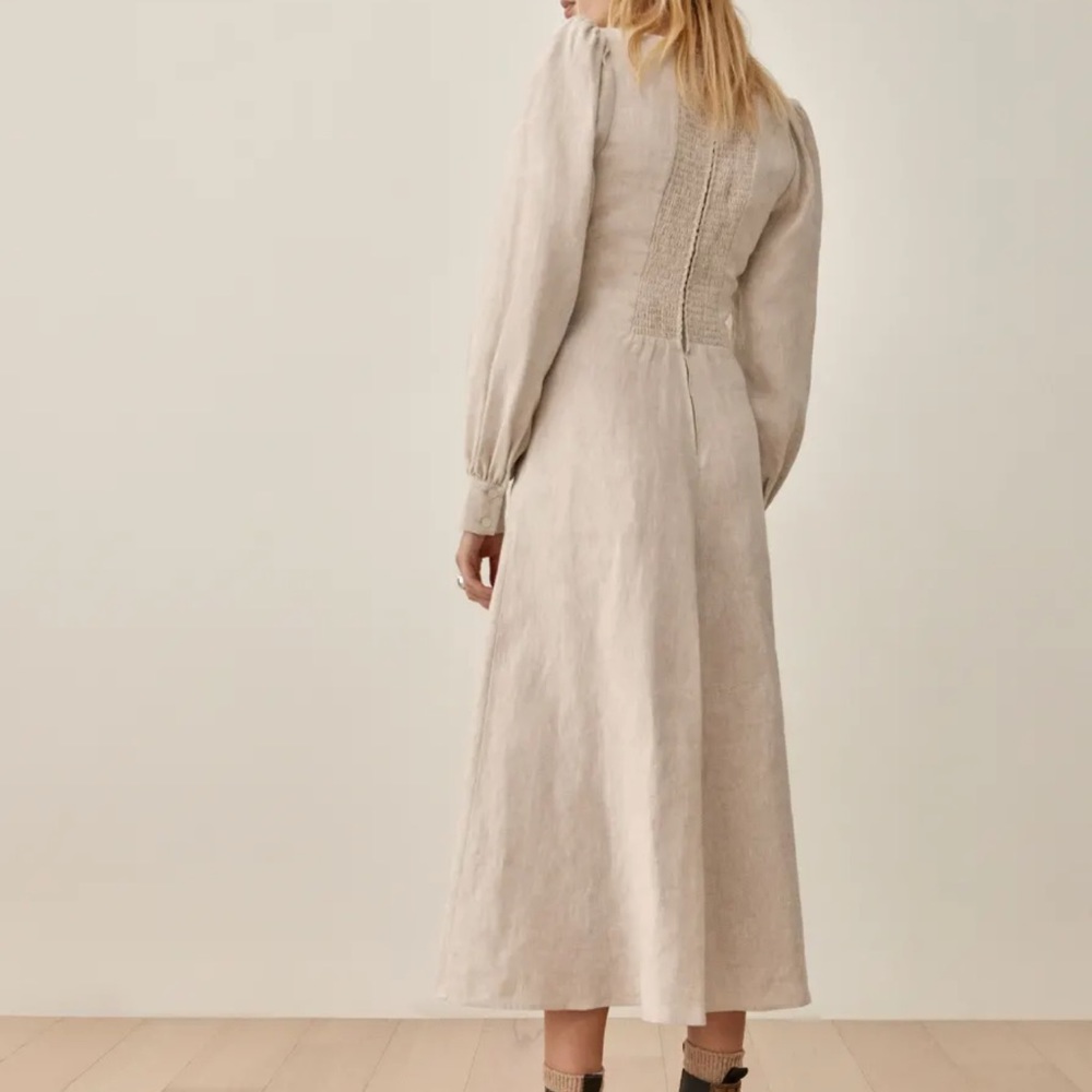 Reformation Anton Linen Dress 2 - Picture 3 of 7